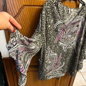 Shear Bell Sleeve Cato Blouse Size 22/24W